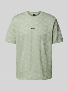 T-shirt z nadrukiem z logo - Koszulki męskie - miniaturka - grafika 1