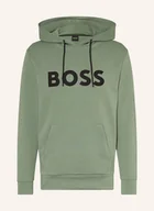 Bluzy męskie - Boss Bluza Z Kapturem Soody Zone gruen - BOSS - miniaturka - grafika 1