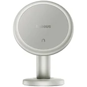 Uchwyty samochodowe do telefonów - Baseus C01 samochodowy uchwyt magnetyczny na telefon na deskę rozdzielczą biały (SUCC000002) - miniaturka - grafika 1