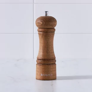 Dudson Młynek do pieprzu i soli drewniany 15 cm kasztan Chess - Młynki do soli i pieprzu - miniaturka - grafika 1