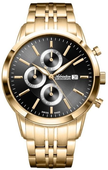 Zegarek męski Adriatica A8306.1116CH złoty