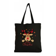 Torby i wózki na zakupy - Eko Torba na ramię Zakupy Shopper Torebka Grinch Świąteczna Renifer #25 - miniaturka - grafika 1