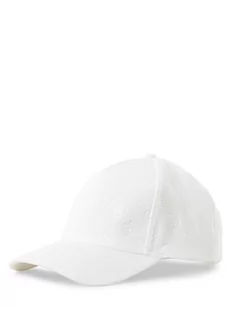 GUESS - Damska czapka z daszkiem, biały - Czapki damskie - miniaturka - grafika 1