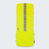 Apaszki i szaliki damskie - Komin wielofunkcyjny z polaru z elementami odblaskowymi Buff Safety Polar Reflective Yellow Fluor - miniaturka - grafika 1