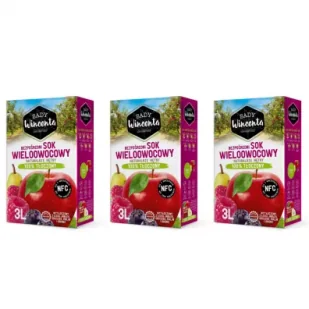 Sady Wincenta Sok 100% wieloowocowy naturalnie mętny tłoczony NFC zestaw 3 x 3 L - Soki i napoje niegazowane - miniaturka - grafika 1