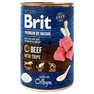 Mokra karma dla psów - Brit Premium by Nature, 6 x 400 g - Wołowina ze żwaczami - miniaturka - grafika 1