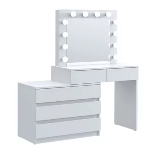 Biała toaletka z komodą - Costo - Toaletki - miniaturka - grafika 1