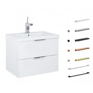 Szafki łazienkowe - JELLOW 167217S Zestaw łazienkowy - szafka z umywalką ceramiczną 60cm - miniaturka - grafika 1