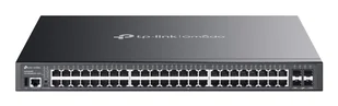 TP-Link Omada SG5452XMPP łącza sieciowe Zarządzany L3 Gigabit Ethernet (10/100/1000) Obsługa PoE Czarny SG5452XMPP - Switche - miniaturka - grafika 1