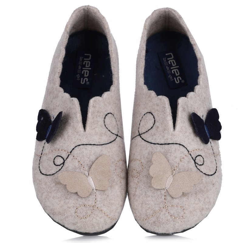 Pantofle damskie hiszpańskie Neles T67-27334 BEIGE R.35