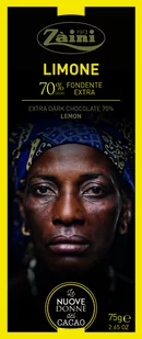 CZEKOLADA GORZKA WOMEN OF COCOA LIMONE 70% KAKAO 75g Z NUTĄ CYTRYNY - Czekolada CZEKOLADA GORZKA WOMEN OF COCOA LIMONE 70% KAKAO 75g Z NUTĄ CYTRYNY - Czekolada - miniaturka - grafika 1