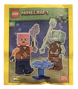 LEGO Minecraft Zestaw - Adventurer with Drowned and Axolotl 662303 polybag klocki - Klocki - miniaturka - grafika 1