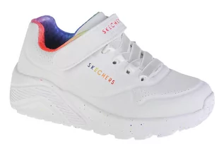 Buty dla dziewczynek - Skechers Uno Lite Rainbow Specks 310457L-WMLT dziewczęce sneakersy, białe, rozmiar 30 - grafika 1