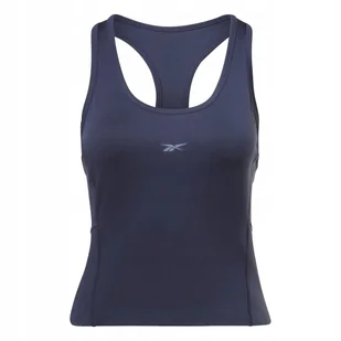 REEBOK - BOKSERKA DAMSKA - WOR SIMAPLE TANK HT6029 top granatowy - Koszulki i topy damskie - miniaturka - grafika 1