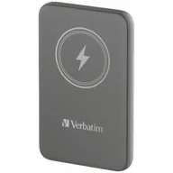 Powerbanki - Verbatim Charge 'n' Go Magnetic Wireless 10000mAh szary - miniaturka - grafika 1