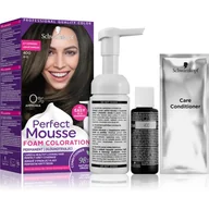 Farby do włosów i szampony koloryzujące - Schwarzkopf Perfect Mousse Foam ation) Color Foam ation) cień 4 00 400) Ledové Espresso) - miniaturka - grafika 1