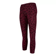 Legginsy - Legginsy ocieplane dziewczęce, pantera, bordo, Tup Tup - miniaturka - grafika 1