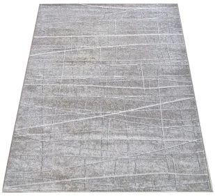 Beżowy prostokątny dywan w nowoczesnym stylu N8-F92 - Dywany Beżowy prostokątny dywan w nowoczesnym stylu N8-F92 - Dywany - miniaturka - grafika 1