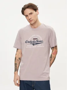 Only & Sons T-Shirt Lenny 22028593 Fioletowy Regular Fit - Koszulki męskie - miniaturka - grafika 1