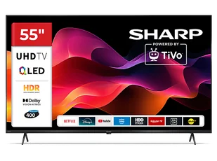 Telewizor SHARP QLED 55HM5446E 55" 4K TiVo OS Dolby Vision Czarny - Telewizory Telewizor SHARP QLED 55HM5446E 55" 4K TiVo OS Dolby Vision Czarny - Telewizory - miniaturka - grafika 1