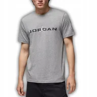 Koszulki męskie - KOSZULKA NIKE JORDAN JUMPMAN T-SHIRT MĘSKA BAWEŁNA SZARA ROZMIAR M WYGODNA - miniaturka - grafika 1