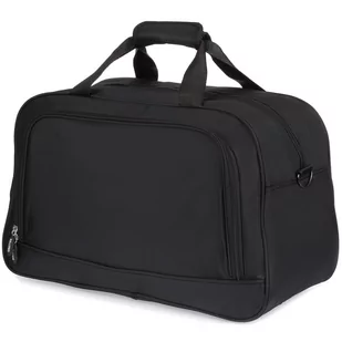 Torba podróżna na bagaż samolotowy torba fitness sportowa weekend siłkę czarny - Walizki Torba podróżna na bagaż samolotowy torba fitness sportowa weekend siłkę czarny - Walizki - miniaturka - grafika 1