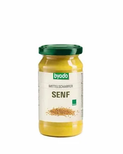 BYODO Musztarda średnio ostra bezglutenowa (200ml) - Musztardy - miniaturka - grafika 1