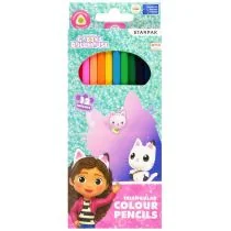 Starpak Kredki ołówkowe Gabby&#039;s Dollhouse 529135 12 kolorów - Przybory szkolne - miniaturka - grafika 1