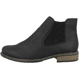 Rieker Damskie sztyblety Chelsea Boots Z4994, czarny, 39 EU - Botki damskie - miniaturka - grafika 1