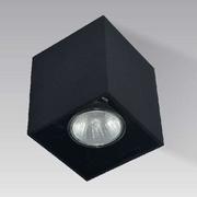 Oprawy, klosze i abażury - Lampa sufitowa Square H-50475-BK metalowa kostka spot czarny hol - miniaturka - grafika 1