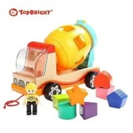 Sortery dla dzieci - Top Bright betoniarka drewniana sorter Nowa - miniaturka - grafika 1