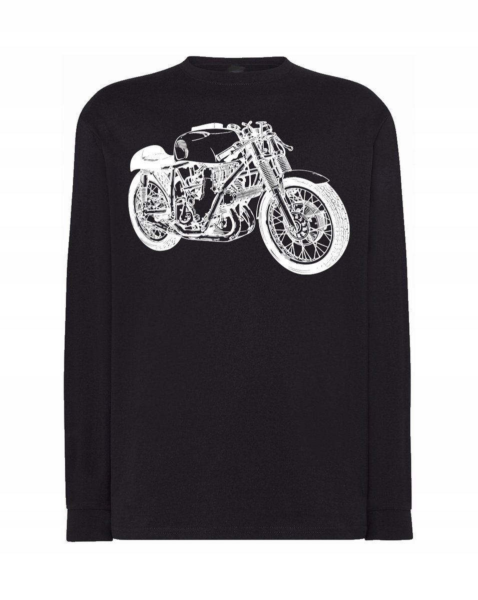 Longsleeve męski nadruk Motor Motocykl r.4XL