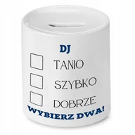 Skarbonki - DLA DJA MUZYKA SKARBONKA DJ TANIO SZYBKO DOBRZE z Nadrukiem ze Zdjęciem + Opakowanie na prezent (wzór 02) - miniaturka - grafika 1