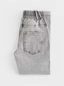 Spodnie i spodenki dla chłopców - Reserved - Jeansy carrot fit - jasnoszary - miniaturka - grafika 1