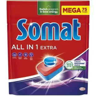 Tabletki do zmywarek SOMAT All in One Extra - 75 szt. - Akcesoria i części do zmywarek - miniaturka - grafika 1