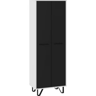 Szafa 2D BOS-14 Boss MebloCross Czarny Mat / Biały Połysk - Szafy - miniaturka - grafika 1