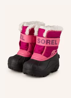 Botki damskie - Sorel Botki pink - grafika 1