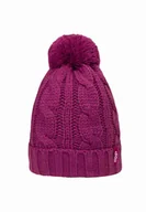 Czapki damskie - Czapka dziecięca, bordowa, pompon, Döll - miniaturka - grafika 1