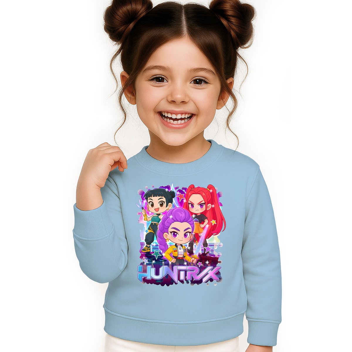 BLUZA DZIECIĘCA KPOP DEMON HUNTERS HUNTRIX 110-116 BAWEŁNIANA JAKOŚĆ