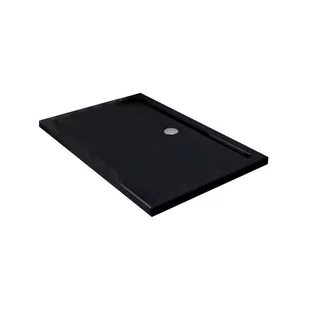 MEXEN SLIM PROSTOKĄTNY CZARNY 120 x 80 cm + SYFON 40708012 40708012 - Brodziki prysznicowe - miniaturka - grafika 1