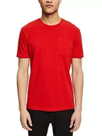 Koszulki męskie - ESPRIT Męski T-shirt, 825/Red Orange, S - miniaturka - grafika 1