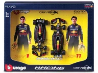 Samochody i pojazdy dla dzieci - Red Bull Racing RB20 Verstappen Perez ZESTAW BOLIDÓW F1 1:43 BBURAGO 38099 - miniaturka - grafika 1