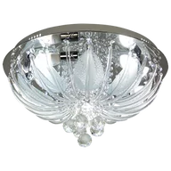 Lampy sufitowe - Gemini E14 + 38LED lampa sufitowa (z pilotem) 5-punktowa chrom DRS7632 8C - miniaturka - grafika 1
