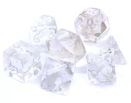 Akcesoria do gier planszowych - Rebel Komplet kości RPG Kryształowe Przezroczyste OD 24,99zł - miniaturka - grafika 1
