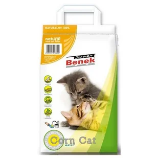 Benek Super Corn - naturalny żwirek kukurydziany 14l 17813 - Żwirek dla kotów - miniaturka - grafika 1