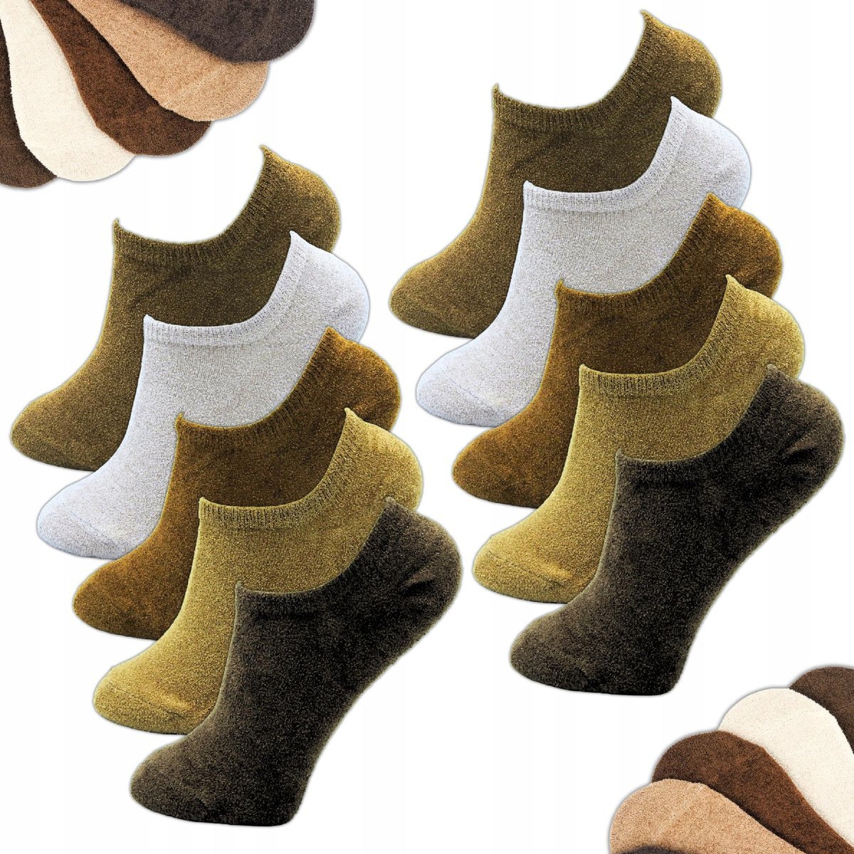 10 PAR SKARPETKI DAMSKIE 35-38 STOPKI KOLOROWE GRUBY MATERIAŁ CIEPŁE