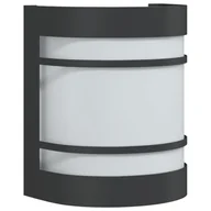 Lampy ogrodowe - vidaXL Kinkiet zewnętrzny, czarny, stal nierdzewna - miniaturka - grafika 1