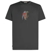 Koszulki sportowe męskie - Koszulka męska Icebreaker Men Merino 150 Tech Lite SS Tee Bear Catch Rozmiar: L / Kolor: ciemnoszary - miniaturka - grafika 1