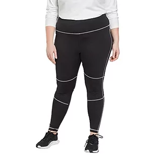 Spodnie damskie - Reebok Damskie spodnie Wor Detail Tight In, Black, GM4926, rozmiar 3X - grafika 1