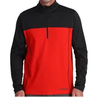 Bielizna sportowa męska - Bielizna termoaktywna SPYDER Mens Charger 1/2 Zip red M - miniaturka - grafika 1